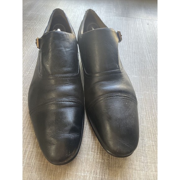 ALDO Men\'s Black Oxford Dress Shoe Palia Monk-Strap Dress Loafer Sz 12 main image 8